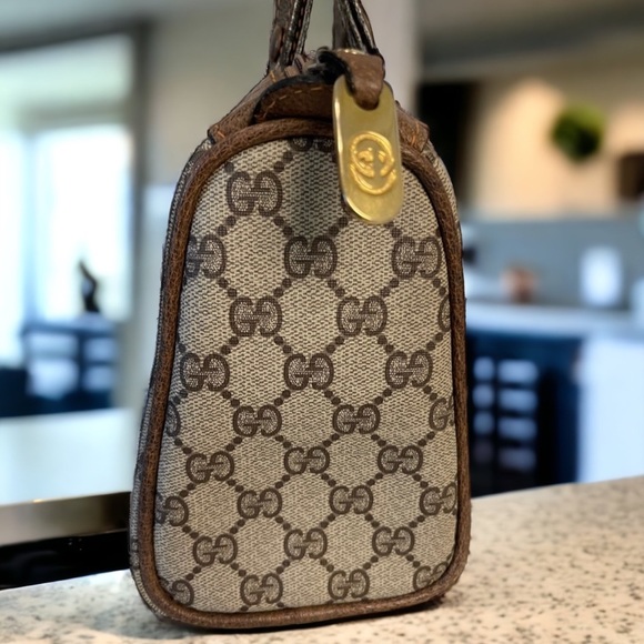 AUTHENTIC‼️ GUCCI GG SUPREME CANVAS BOSTON BAG - Picture 5 of 16